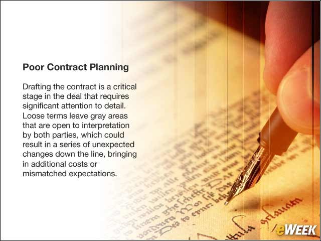 6 - Poor Contract Planning