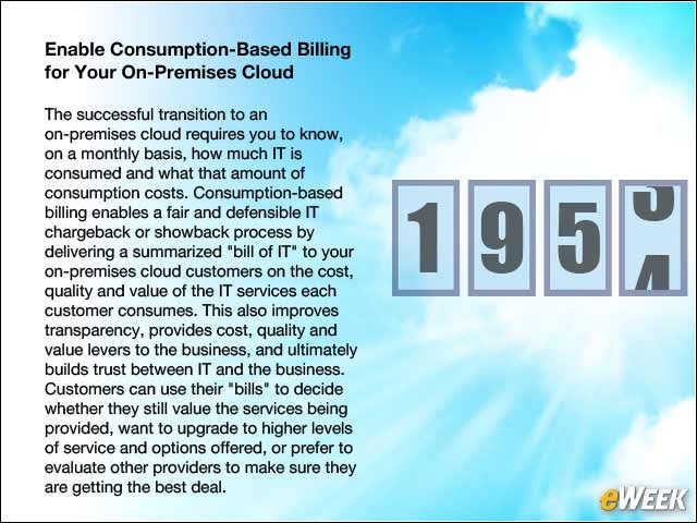 5 - Enable Consumption-Based Billing for Your On-Premises Cloud
