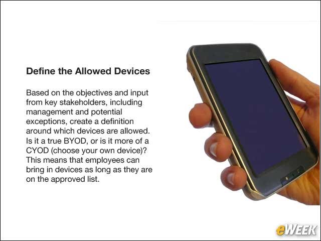 4 - Define the Allowed Devices