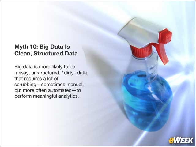 11 - Myth 10: Big Data Is Clean, Structured Data