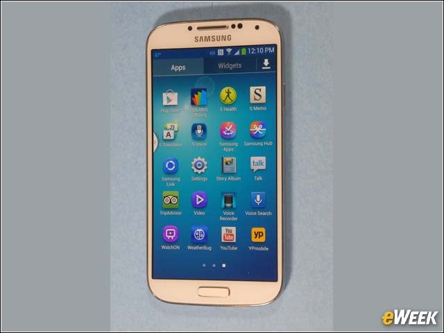 5 - Galaxy S 4 Displays a Grid of Icons