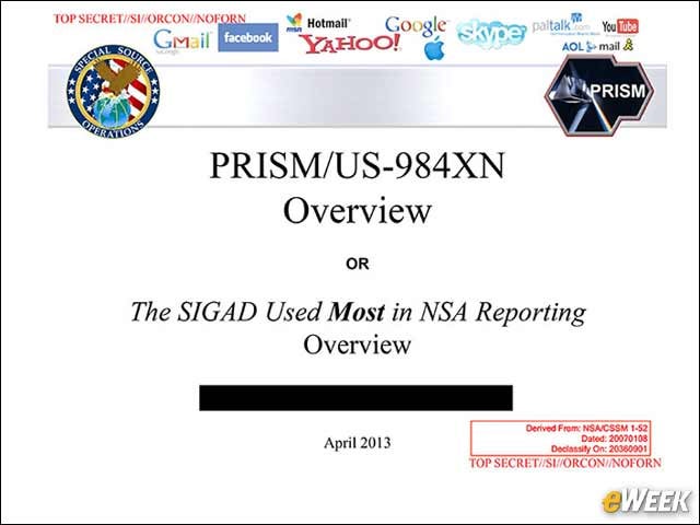 2 - Leak Exposes Extent of PRISM Surveillance Program