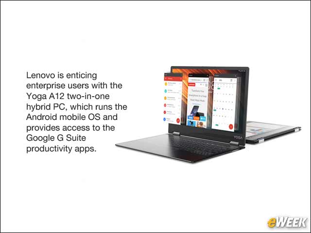 1 - Lenovo Designs Yoga A12 Android Hybrid PC for Business Users