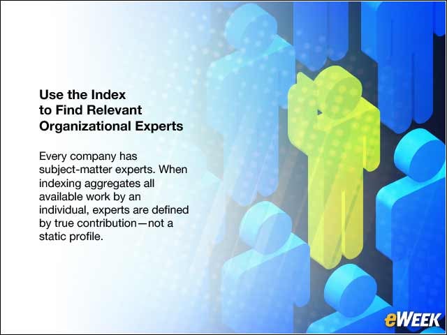 9 - Use the Index to Find Relevant Organizational Experts