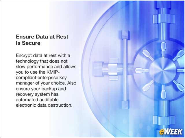9 - Ensure Data at Rest Is Secure