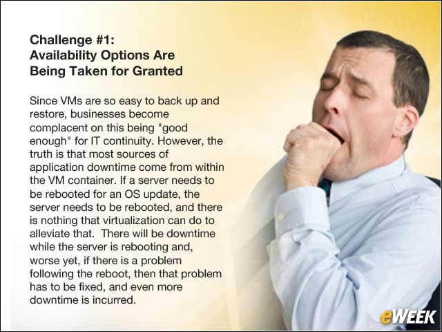 12 - Challenge #1: Availability Options Are Being Taken for Granted