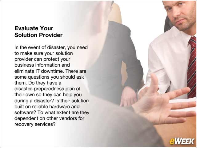6 - Evaluate Your Solution Provider