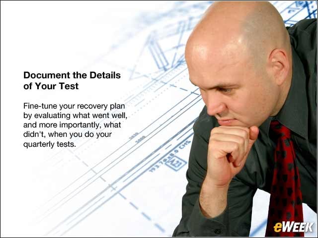 9 - Document the Details of Your Test