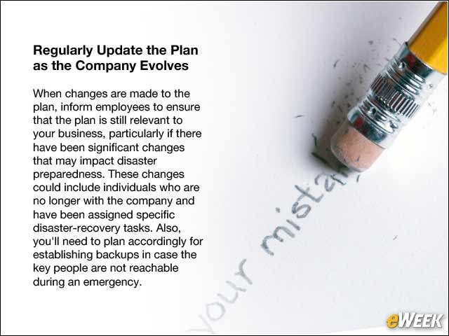 10 - Regularly Update the Plan as the Company Evolves