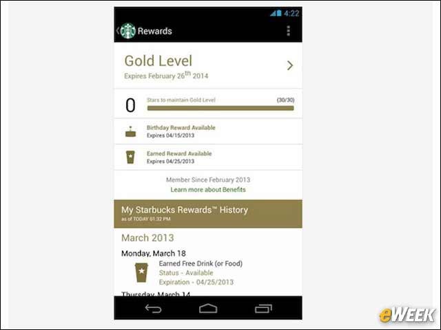 3 - Starbucks App for Those Who Need Their Caffeine Fix