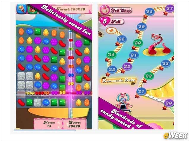 10 - Candy Crush Mobile Game for Killing Time
