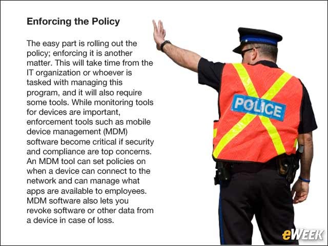 6 - Enforcing the Policy