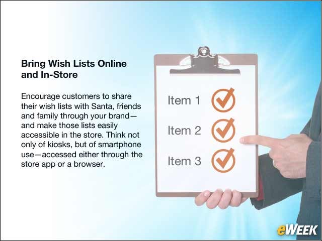 6 - Bring Wish Lists Online and In-Store