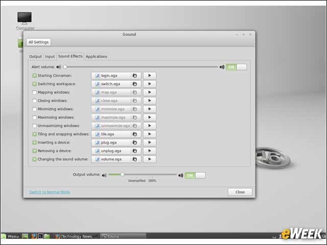 5 - Linux Mint Experience Gains Sound Effects