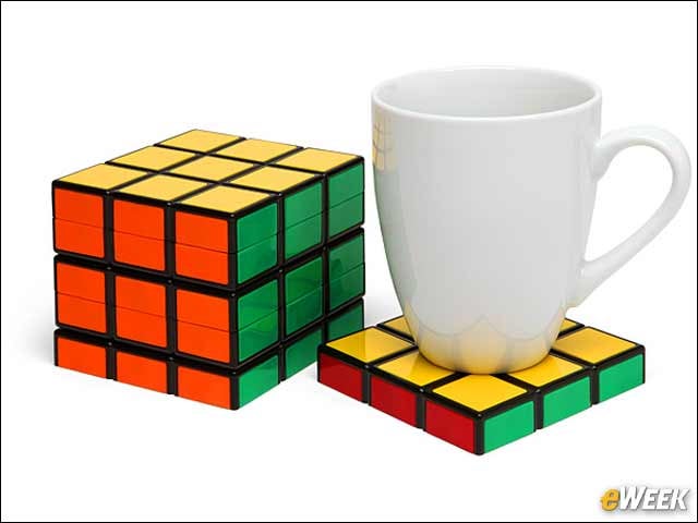 10 - Keep Surfaces Safe With Rubik's Cube Coasters ($19.99)