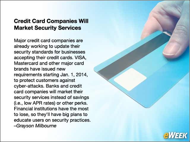 7 - Credit Card Companies Will Market Security Services