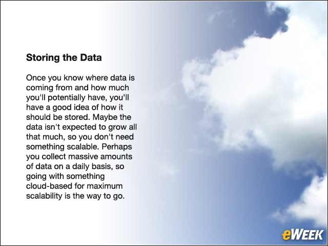8 - Storing the Data