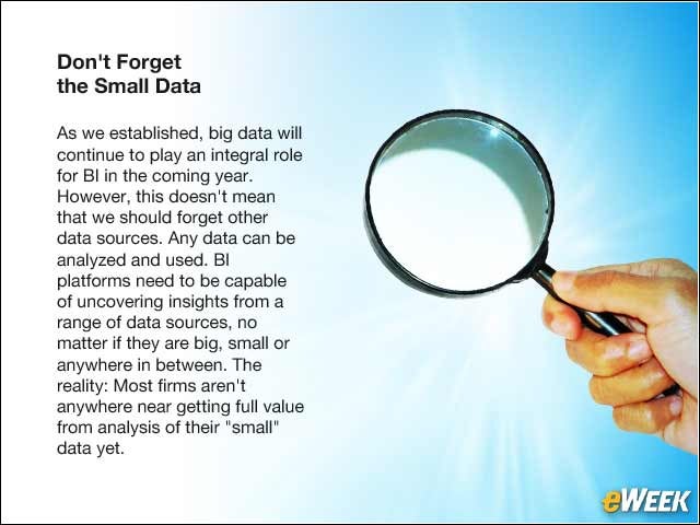 11 - Don't Forget the Small Data