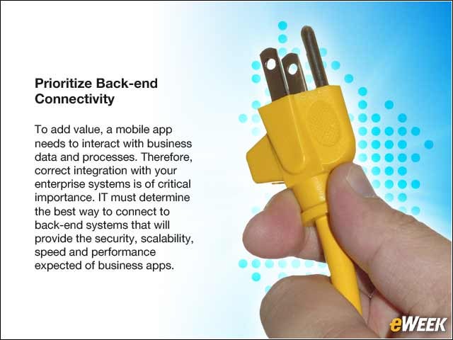 3 - Prioritize Back-end Connectivity