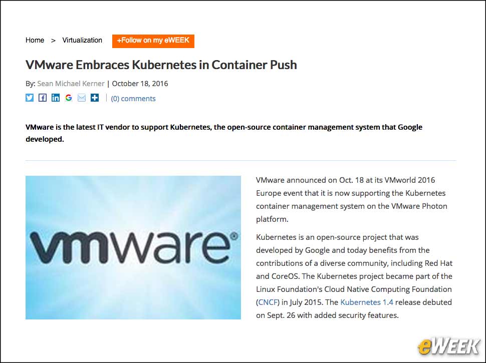 6 - VMware Provides Kubernetes as a Service