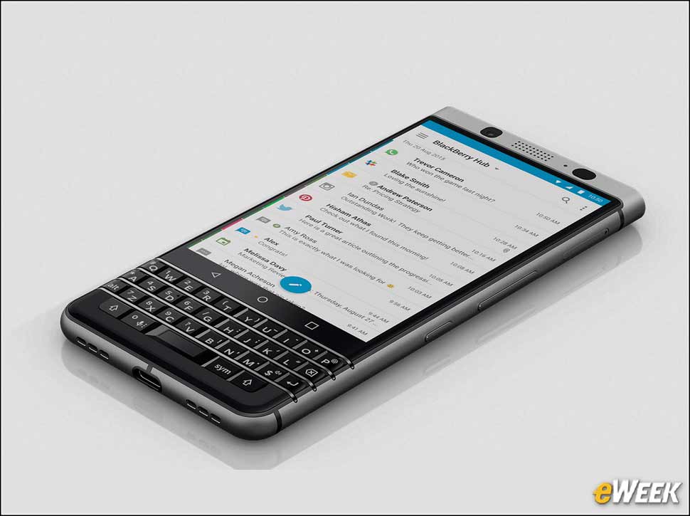 8 - It Includes Familiar BlackBerry Apps, Security