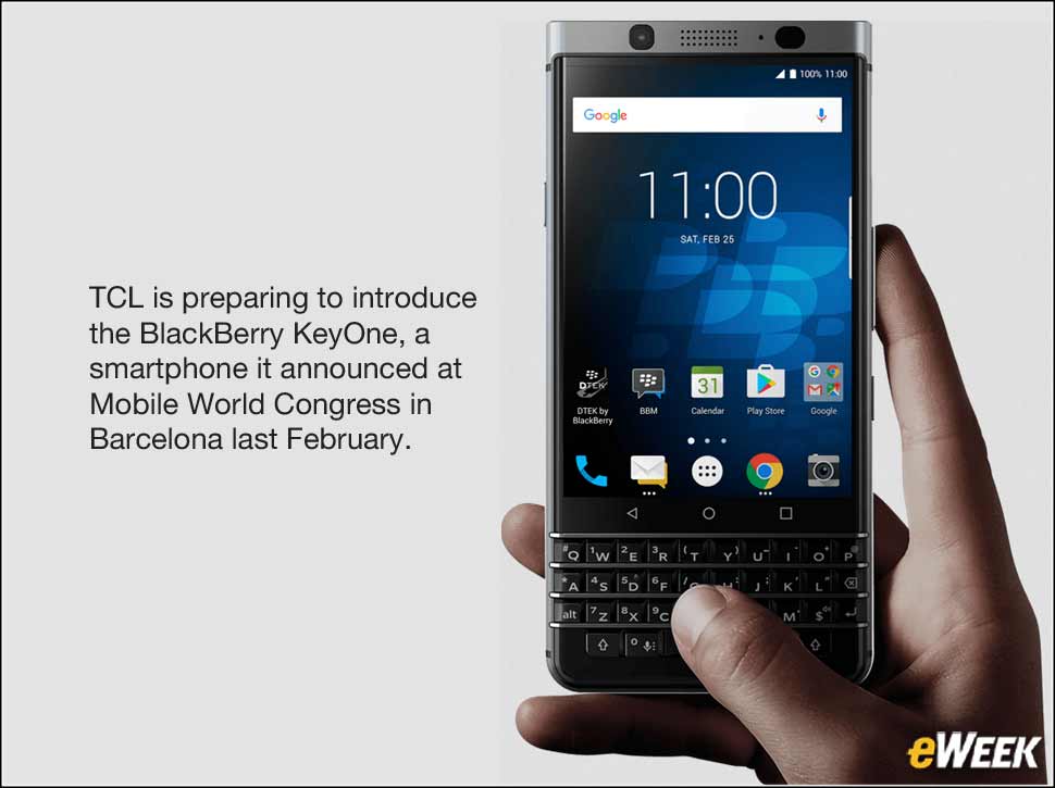 1 - China's TCL Takes a Shot at Selling a BlackBerry Branded Smartphone