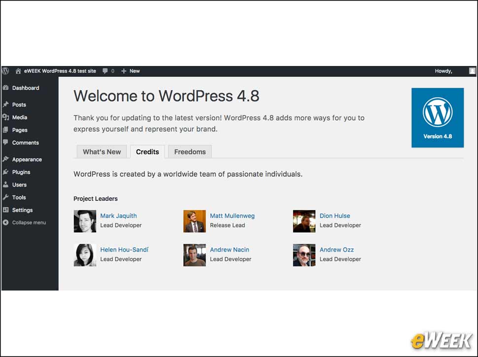 10 - WordPress 4.8 Benefited From 346 Contributors