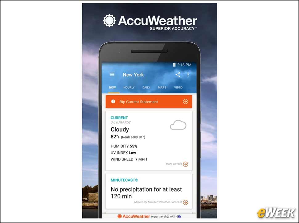 10 - Mobile Weather Watchers Will Like AccuWeather Platinum