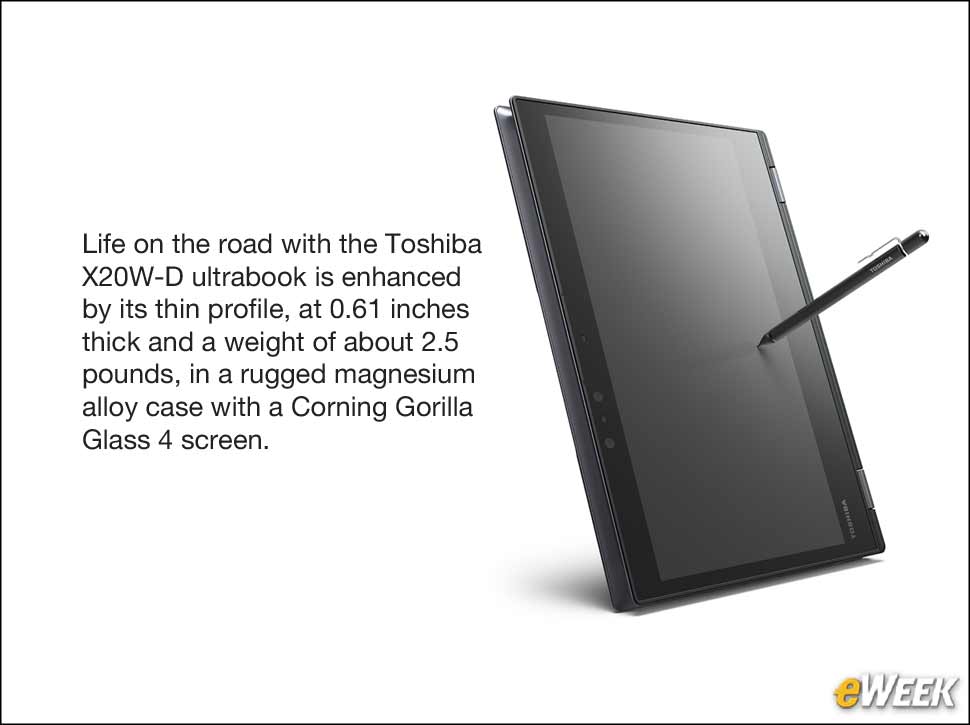 1 - Toshiba X20W-D Business Ultrabook Is Tough as it Is Versatile