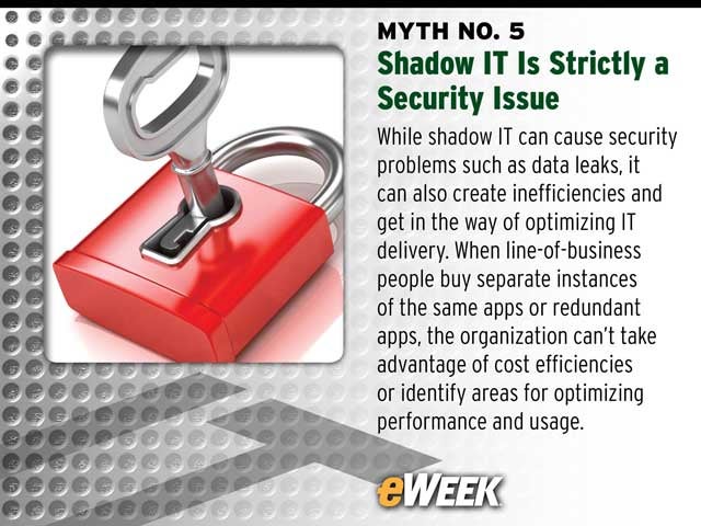 Myth No. 5: Shadow IT Is Strictly a Security Issue