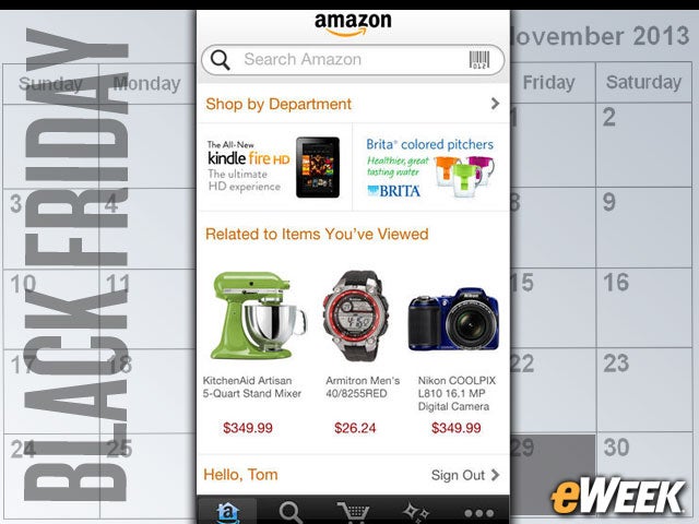 Amazon Mobile Helps With Black Friday Comparison Shopping