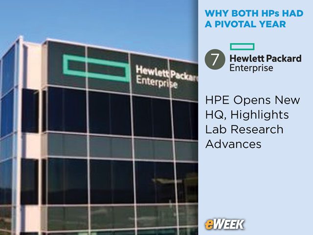 HPE Opens New HQ, Highlights Lab Research Advances