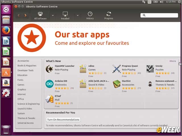 7 - Ubuntu Software Center Delivers Application Choices