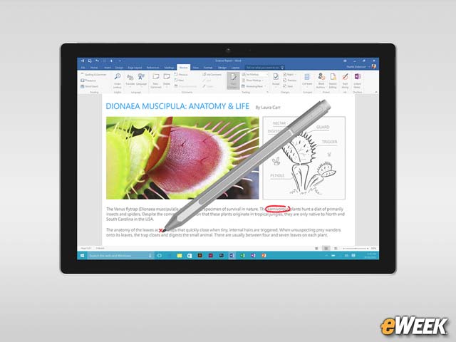 The Spin 1 Supports Stylus Inputs and Windows Ink