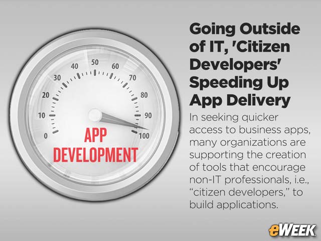Going Outside of IT, 'Citizen Developers' Speeding Up App Delivery