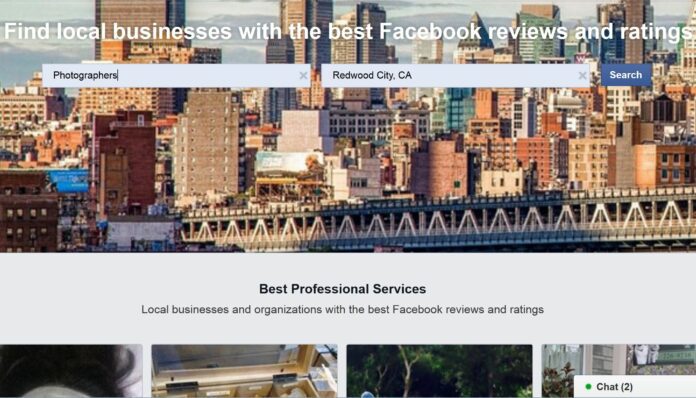 Facebook Searchable Business Referral Service