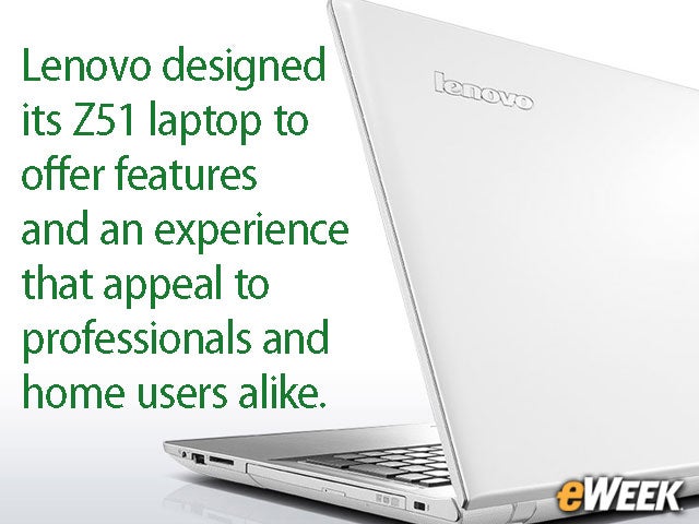 Lenovo Crafts Z51 Notebook for Consumers, Enterprise Buyers