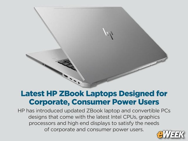 Latest HP ZBook Laptops Designed for Corporate, Consumer Power Users