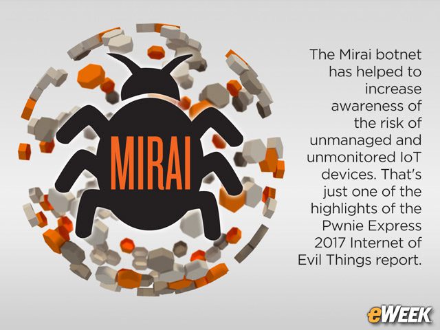 The Internet of Evil Things Being Fueled by Mirai Botnet