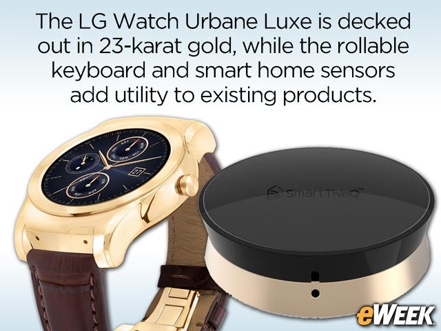 LG Unveils Luxury Smartwatch, Mobile Keyboard, Smart Home Sensors