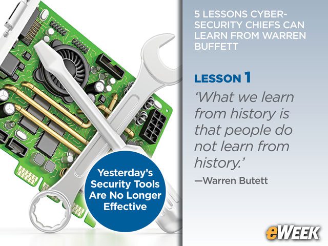 Buffett: 'What we learn from history is that people do not learn from history.'