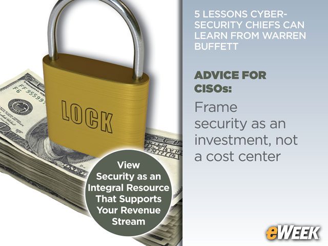 Advice to CISOs: Frame security as an investment, not a cost center