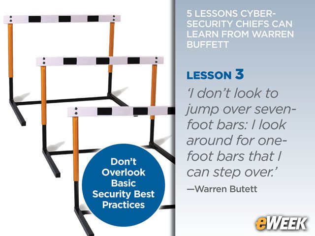 Buffett: 'I don’t look to jump over seven-foot bars: I look around for one-foot bars that I can step over.'