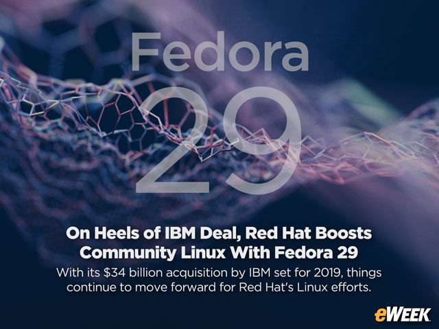 On Heels of IBM Deal, Red Hat Boosts Community Linux With Fedora 29