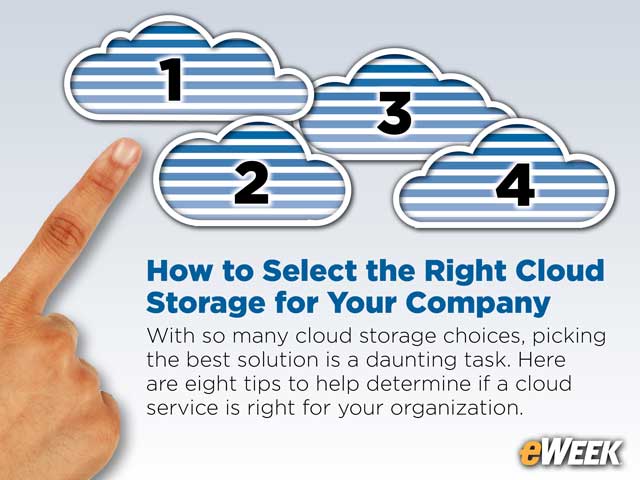 How to Select the Right Cloud Storage for Your Company