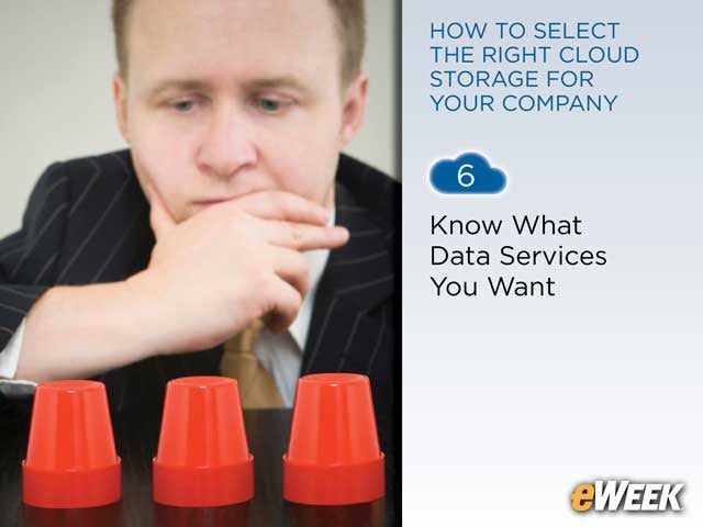 Assess the Available Data Services