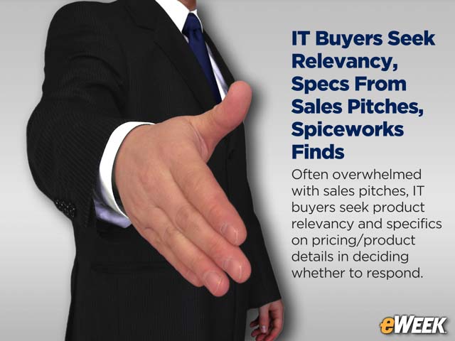 IT Buyers Seek Relevancy, Specs From Sales Pitches, Spiceworks Finds
