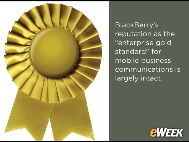 BlackBerry's Reputation for Quality Continues