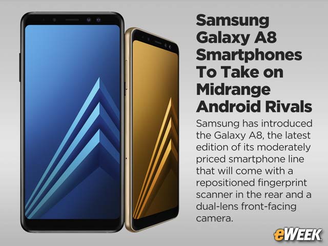 Samsung Galaxy A8 Smartphones To Take on Midrange Android Rivals