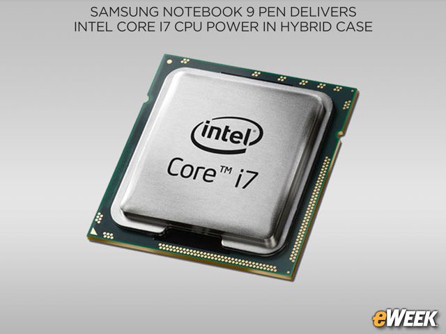 It's Powered by Intel's Core i7 CPU
